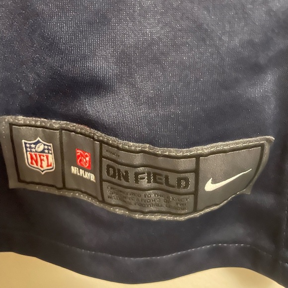 NIKE-Youth, Edelman, Navy ,New England Patriots Game Retired Player Jersey - Picture 4 of 4